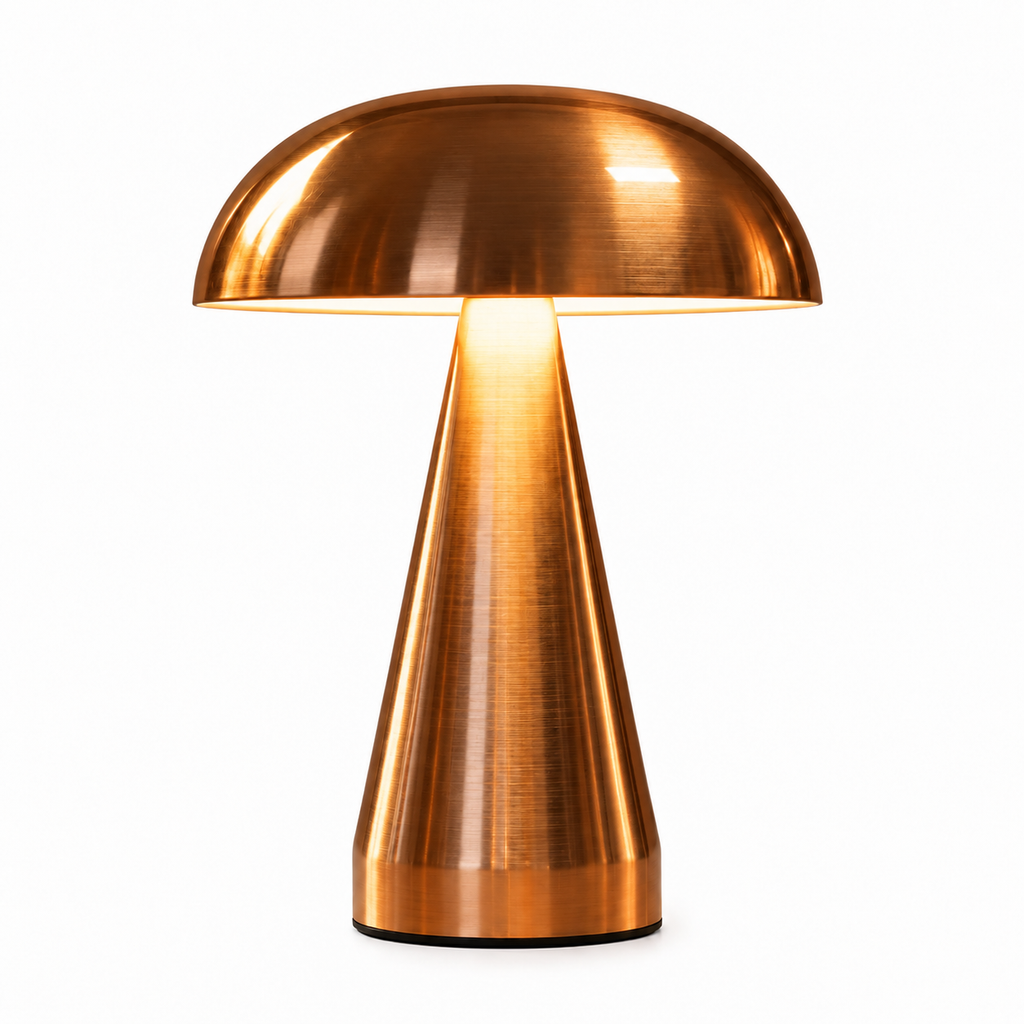 Lampe de Chevet Sans Fil 20,5 cm en Métal – Lampe de Table LED Tactile Rechargeable USB