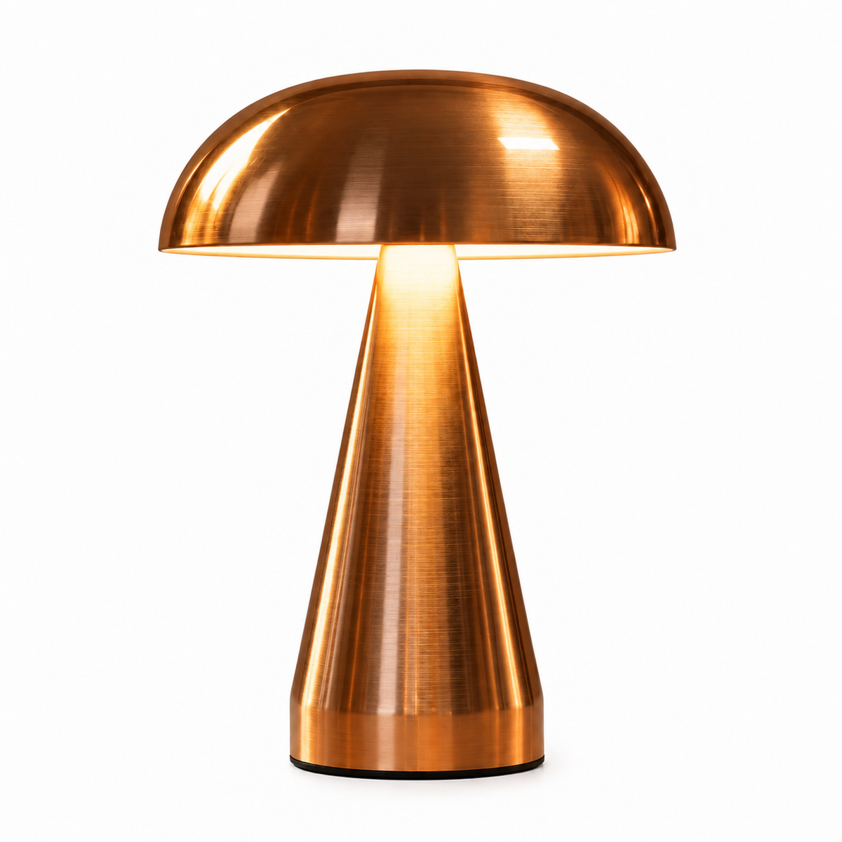 Lampe de Chevet Sans Fil 20,5 cm en Métal – Lampe de Table LED Tactile Rechargeable USB