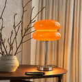 Lampe de Chevet LED Orange – Lampe de Table Design à Poser avec Alimentation USB